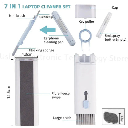 Kit de Limpieza Electrónica 7 en 1 – Mantén tus dispositivos impecables ✅