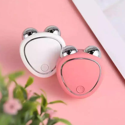 VibraGlow™: Masajeador Facial con Microcorriente y Vibración Estimulante