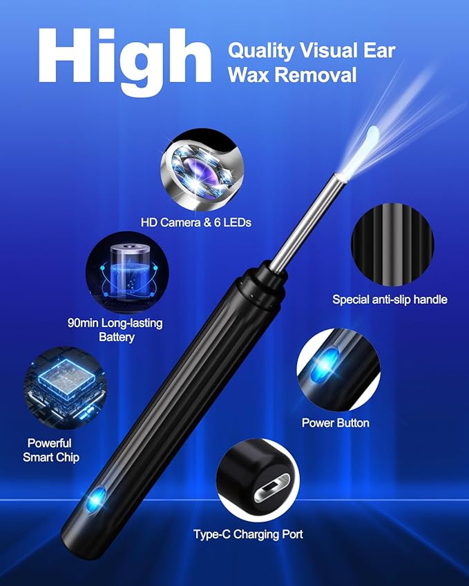 EarView Pro – Limpiador de Oídos con Cámara HD