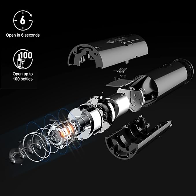 Sacacorchos Eléctrico  Con Accesorios Premium
